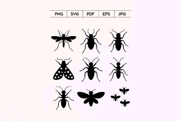Bug Insect Silhouette Pack: Graphics & Illustrations for Bold Branding