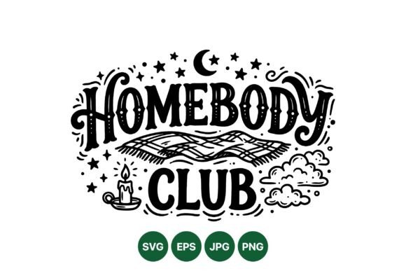Cozy Homebody Club Design: Graphics & Illustrations for Handmade Crafters