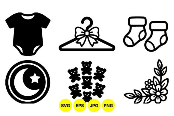 Cute Baby Essentials Clipart Set: A Minimalist Embroidery Review