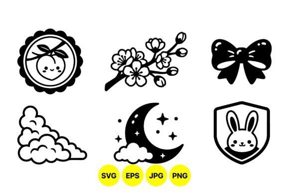 Cute Kawaii Black Clipart Set: A Designer’s Honest Review for Real Embroidery Use