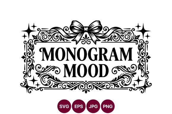 Elegant Vintage Monogram Frame Graphics for Timeless Brand Illustrations