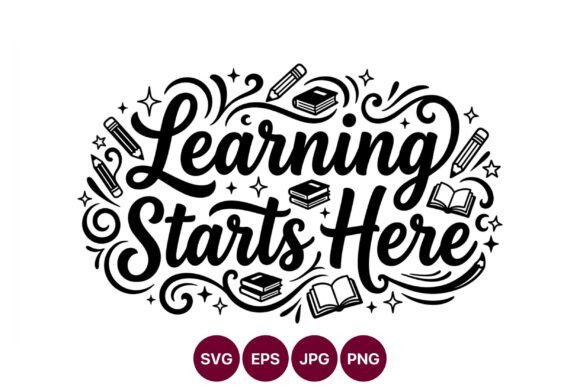 Learning Starts Here Script Lettering: A Practical Graphics & Illustrations Review for Digital Sellers