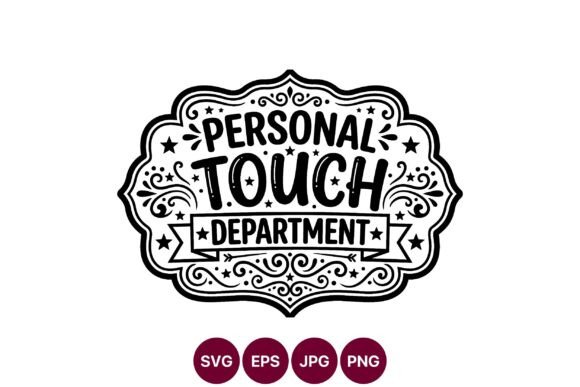 Vintage Charm for Crafters: Personal Touch Vintage Label SVG Graphics